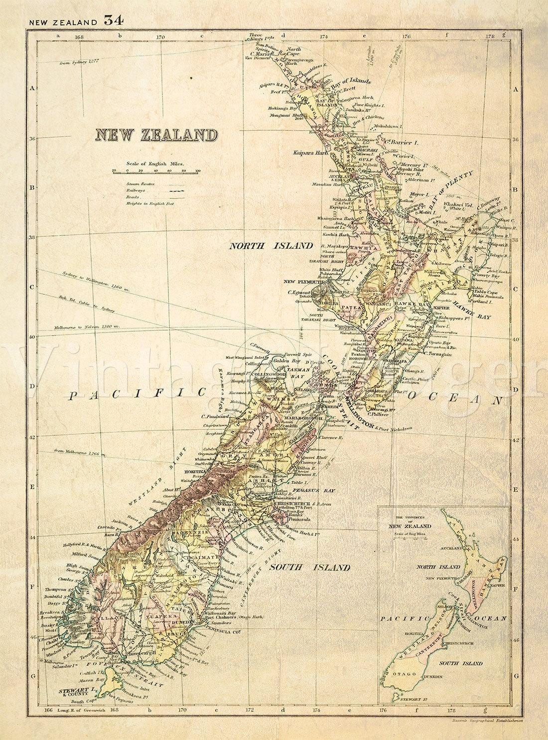 Bản đồ của new zealand