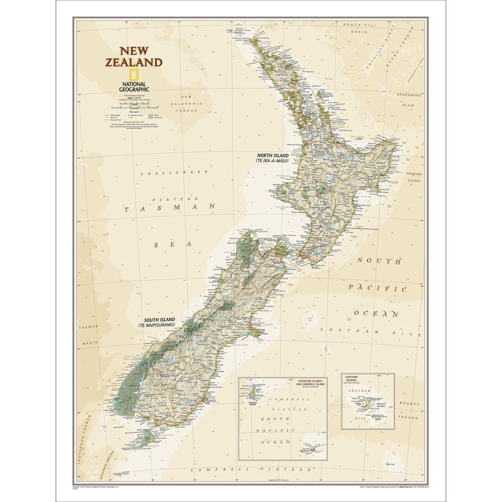 national geographic new zealand bản đồ