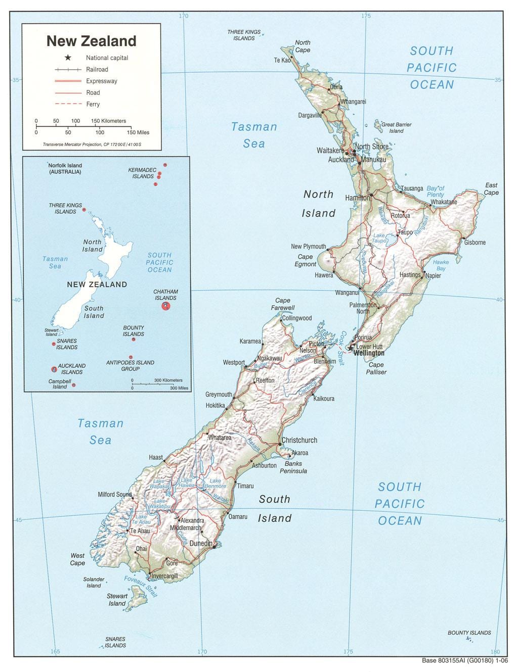 new zealand sông bản đồ