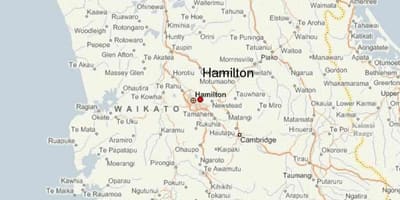 Bản đồ của hamilton new zealand