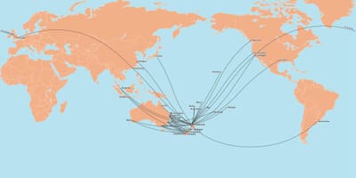 Không khí new zealand bản đồ