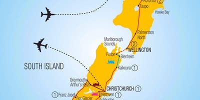 Bản đồ của new zealand tàu