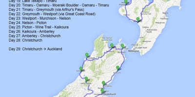 Bản đồ của new zealand đại dương