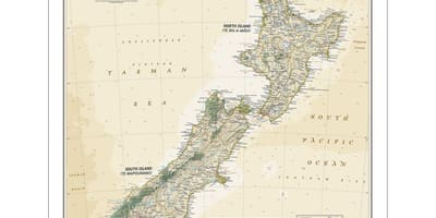 National geographic new zealand bản đồ