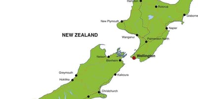 Bản đồ của new zealand kỳ