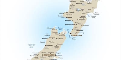 Bản đồ của new zealand phải xem