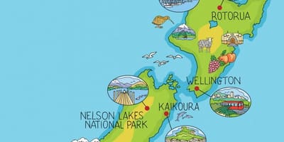 New zealand bản đồ phim hoạt hình