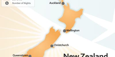 Bản đồ của new zealand sân bay